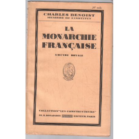 La monarchie francaise (avec son errata)