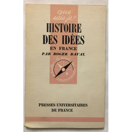 Histoire des idées en France