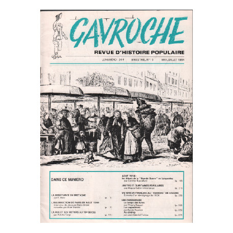 Revue d'histoire populaire / gavroche n° 15