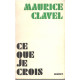 Ce que je crois