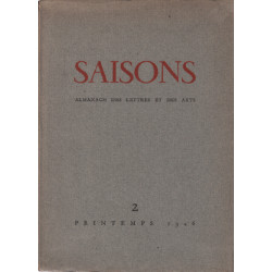 Saisons n° 2 Almanach des Lettres et des Arts (directeur de...