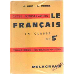 Le français en classe de 5°