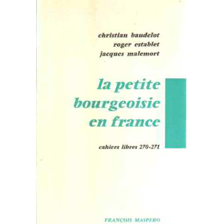 La petite bourgeoisie en francve