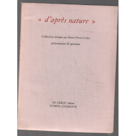 D'après nature