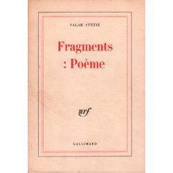 Fragments : poèmes