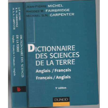 Dictionnaire des sciences de la terre (anglais-francais)