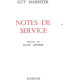 Notes de service