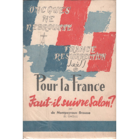 Pour la france faut t'il suivre salan