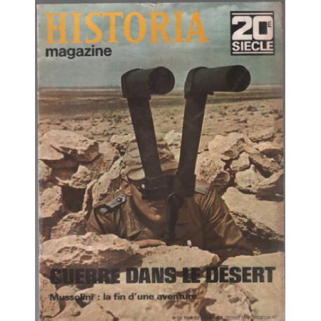 Guerre dans le désert mussolini / historia magazine n° 161