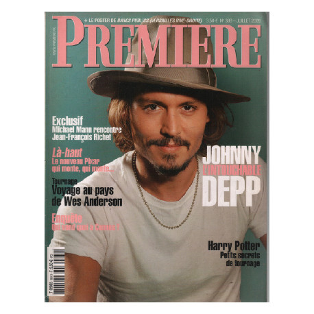Revue cinéma première n° 389 johnny depp harry potter