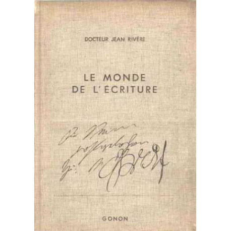 Le monde de l'ecriture