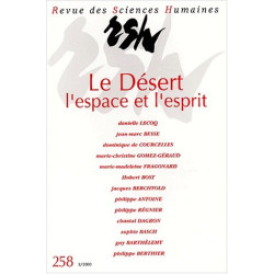Rsh 258 - le desert l'espace et l'esprit