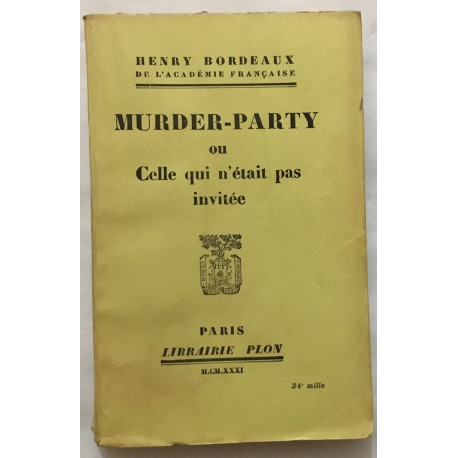 Murder-party ou celle qui n'était pas invitée