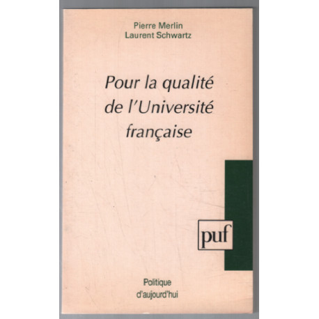 Pour la qualité de l'université française