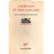 L'écrivain et son langage