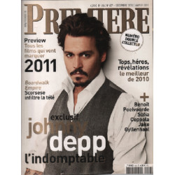 Revue cinéma première n° 406-407 johnny depp poelvoorde coppola