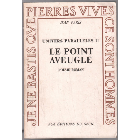Le point aveugle (univers parallèle II)