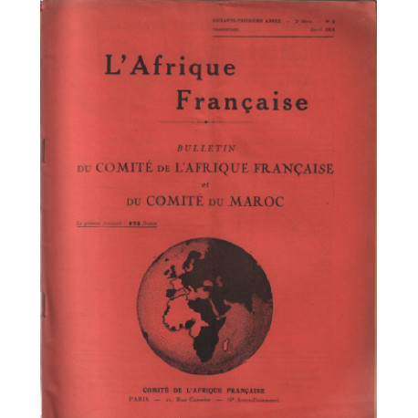 Bulletin mensuel du comité de l'afrique française et du comité du...