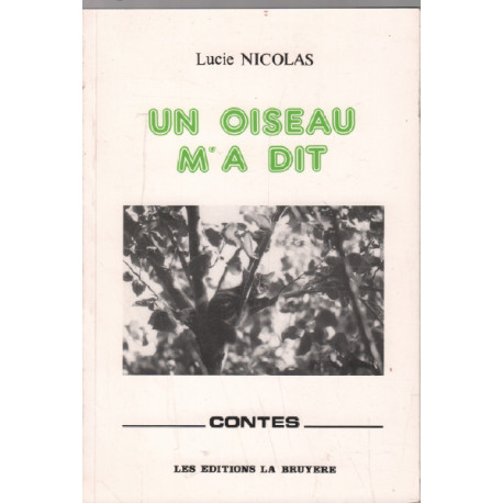 Un oiseau m'a dit