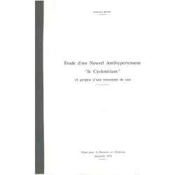 Etude d'un nouvel antihypertenseur " le cycloteriam " ( a propos...