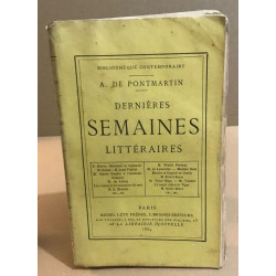 Dernières semaines litteraires / année 1864
