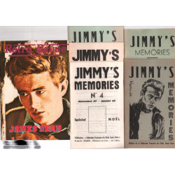 James dean / 1 lot de 5 jimmy's memories + 1 retro revue n° 3