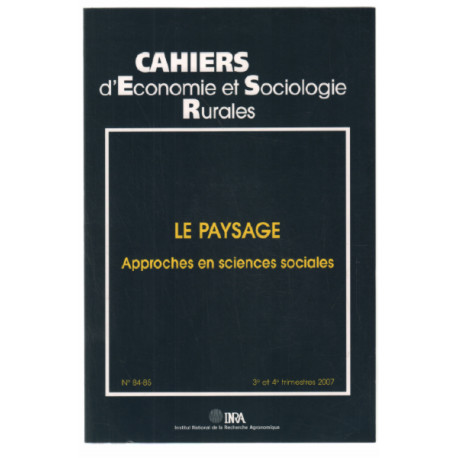 Le paysage : approches en sciences sociales