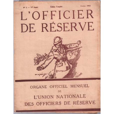 L'officier de réserve n° 8 - 11e année ( 1932 )