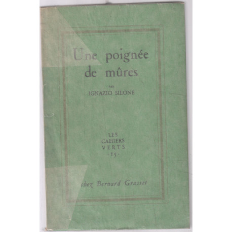 Une poignée de mûres (cahiers verts n° 15)