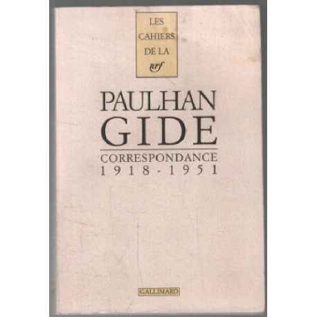 Correspondance 1918-1951