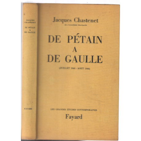 De pétain à de gaulle