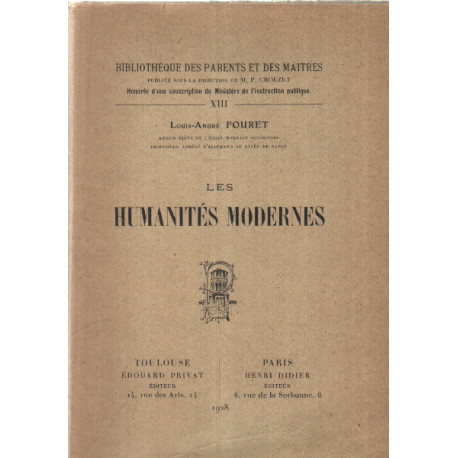 Les humanites modernes