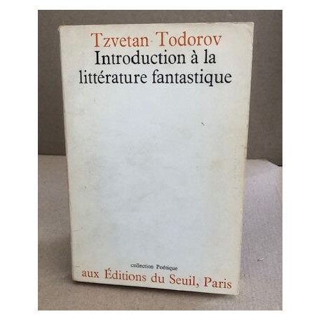 Introduction à la littérature fantastique