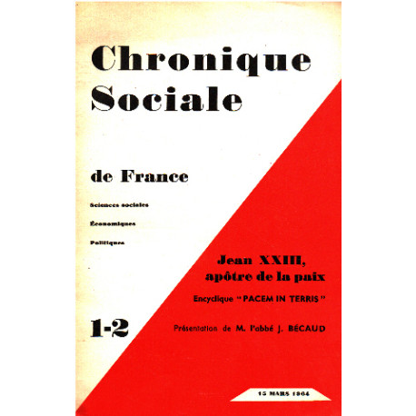 Jean XXIII apotre de la paix