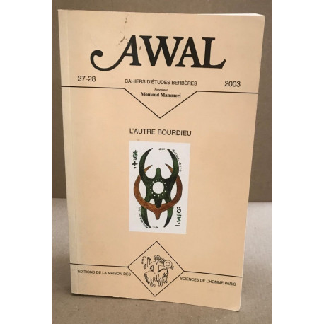 Awal n° 27-28 / l'autre bourdieu