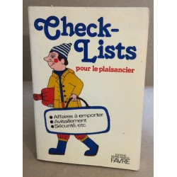 Check-lists pour le plaisancier