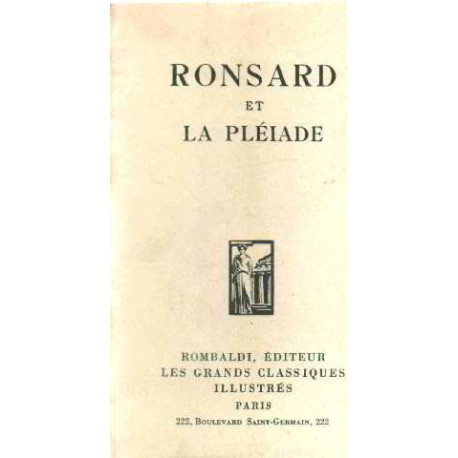 Ronsard et la pleiade