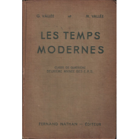 Les temps modernes / classe de quatrieme