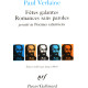 Fetes Galantes/Romances Sans Paroles/Poemes Saturniens