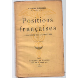 Positions francaises / chronique de l'année 1939