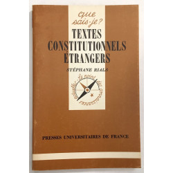 Textes constitutionnels étrangers
