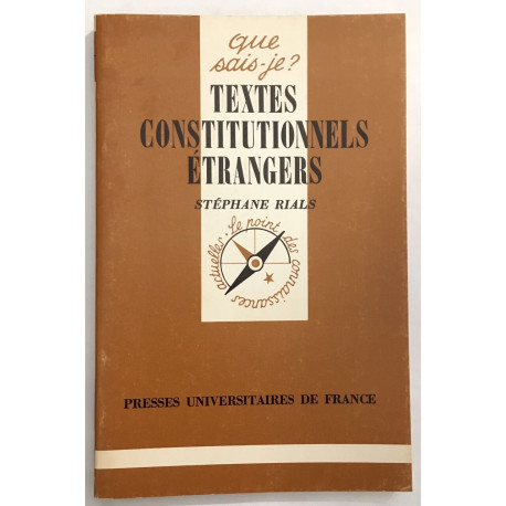 Textes constitutionnels étrangers