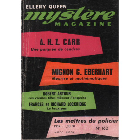 Ellery queen mystere magazine n ° 162