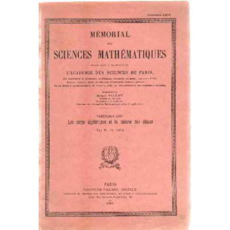 Les corps algebriques et la theorie des ideaux