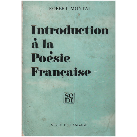 Introduction à la poésie francaise