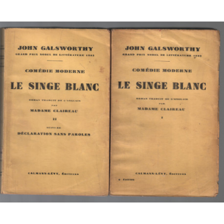 Le singe blanc (en 2 tomes)