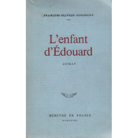 L'enfant d'édouard