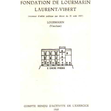 Lourmarin / compte rendu d'activité de l'exercice 1968