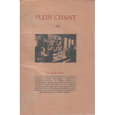 Plein chant n° 19 / sur champ de sable