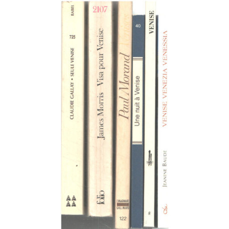 Un lot de 6 livres sur venise